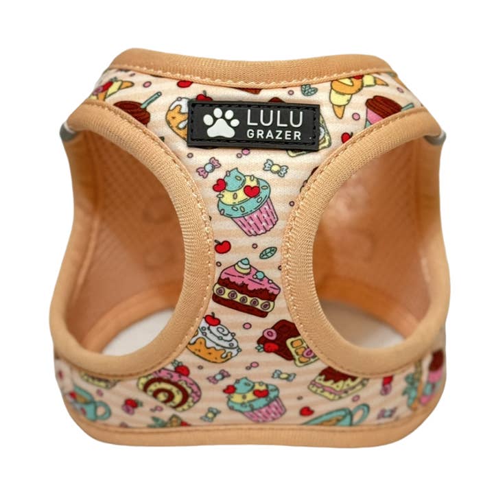 Harnais Step in - Pastries & Pawfee pour la vente par Lulu Grazer