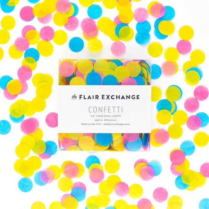 Neon Håndskåret konfetti for engroshandel hos The Flair Exchange