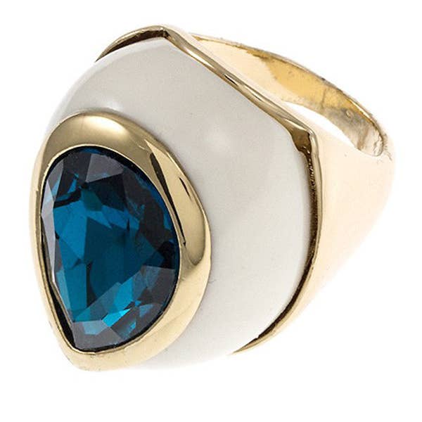 Andrea Bijoux – Großhandel Cocktail-/Statement-Ring – Akzentring mit facettiertem Stein6