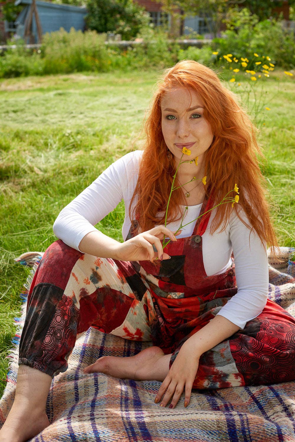 Wicked Dragon Clothing - Vendita all'ingrosso Salopette - Donna - Salopette harem patchwork Bodhi4