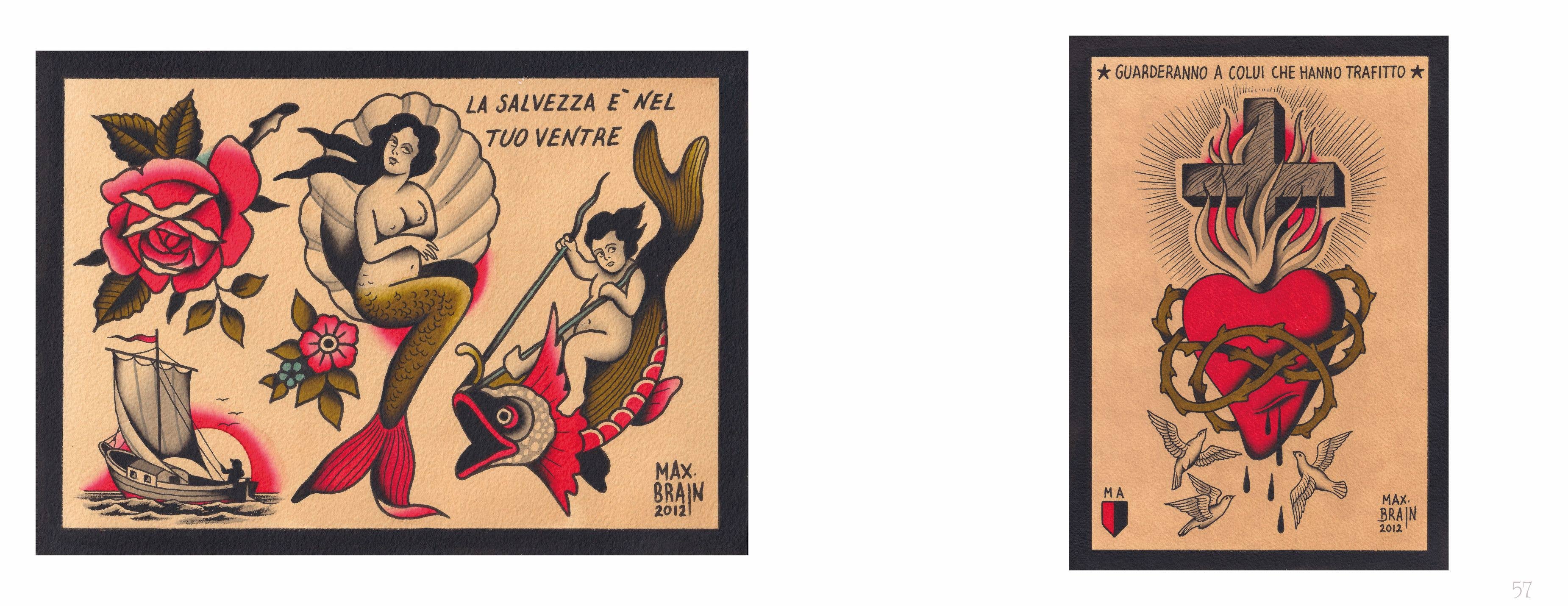 Schiffer Publishing - Wholesale Display Book - Italian Tattoo Flash: The Best of Times Collection3