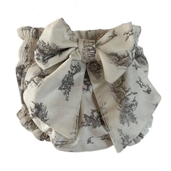 Phi Clothing - Wholesale Underwear/Diaper Cover - Baby - 24688 - Grey toile de jouy knicker