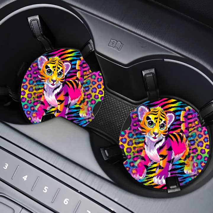 Lisa Cheetah Nostalgia - Car Coaster for wholesale by Harper Grace Press