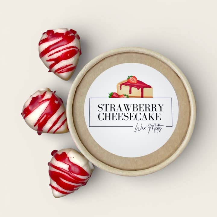 LostLove Art Co. - Wholesale Wax Melt - Wax Melts - Strawberry Cheesecake 2oz Jar Soy Wax Melts2