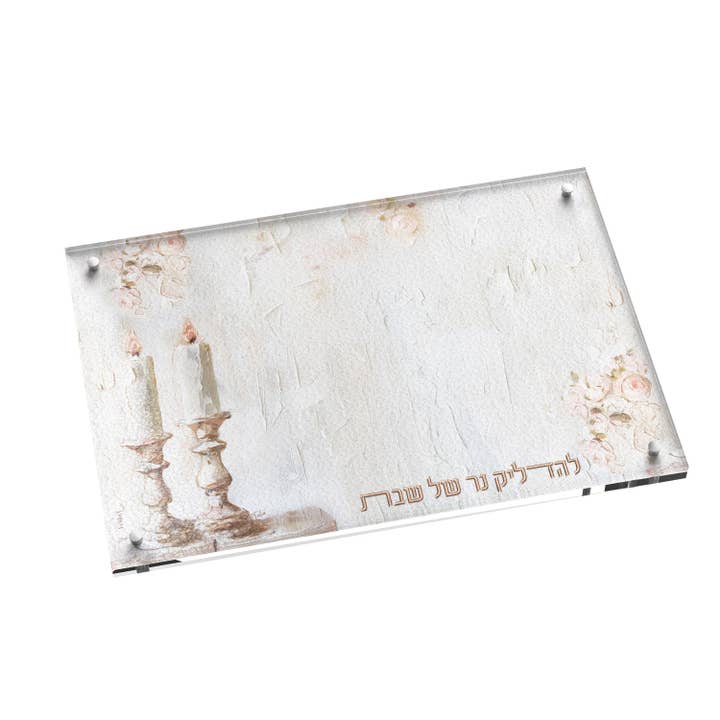 Leatherite Artwork Hadlakos Neiros Tray - Blush Rose for wholesale by Feldart LLC