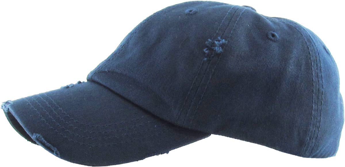 KBETHOS - Wholesale Ponytail Cap - Women's - Ponytail Washed Distressed Cotton Cap87
