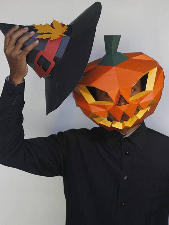 3D PaperCraft Pumpkin Origami Mask and other Purchase Wholesale halloween mask. Free Returns & Net 60 Terms on Faire trending on Faire.