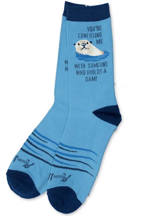 Mason Jar Label - Wholesale Socks - Unisex - !Socks Otter/Dam