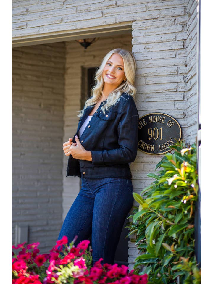 Arte Italica & Crown Linen Designs – wholesale Jacket – Women's – Jessie Linen Jacket - New Color2