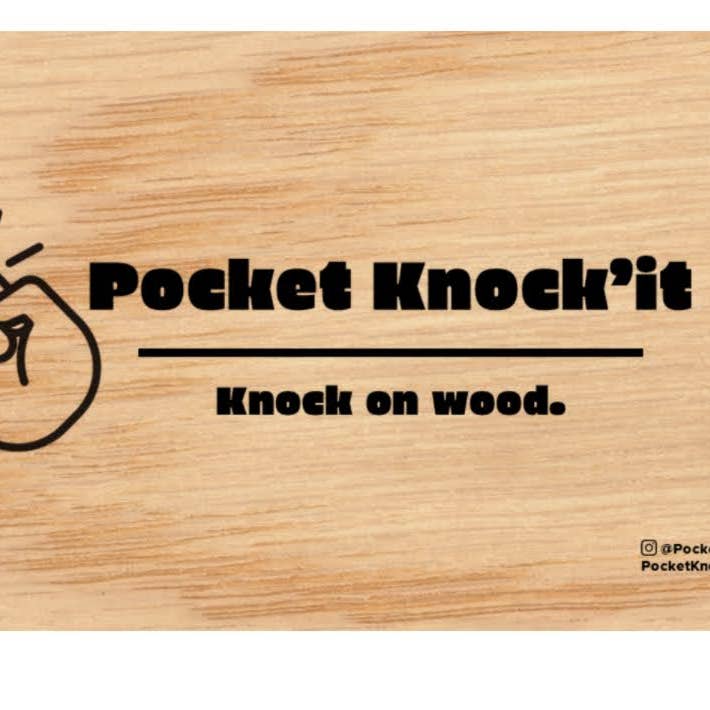Pocket Knockit – wholesale Samlarobjekt mynt – Pocket Knock'it - ”Knock on Wood” för lycka till gåva6