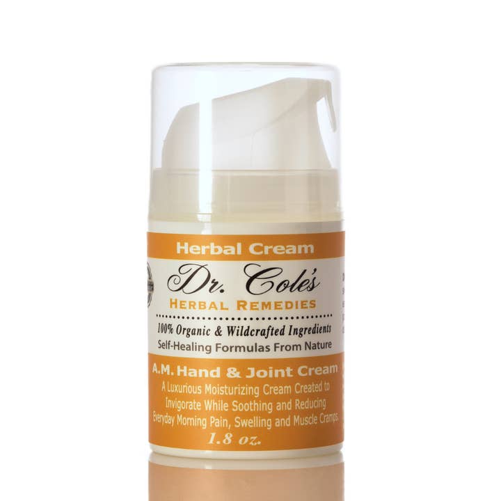 Dr. Cole's A.M. Hand & Joint Cream 1.8 oz SixPak for wholesale by Dr. Cole's Herbal Remedies
