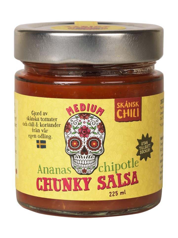 Ananas Chipotle Grobe Salsa für den Großhandel von Skånsk Chili