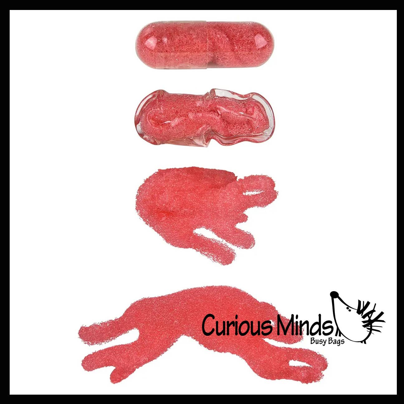 Curious Minds Toys – wholesale Bath toy – Baby – 1 Safari Sponge Capsules - Place in Water Animals5