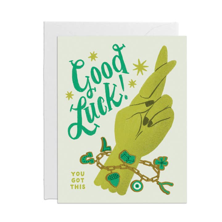 Good Luck Charms Card for wholesale by Punch Bowl Paper