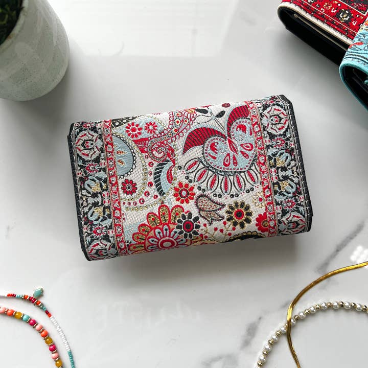 Umays Boho - Wholesale Wallet - Women's - Small Wallet for Women, Rug Design Wallet, Handmade Wallet Women