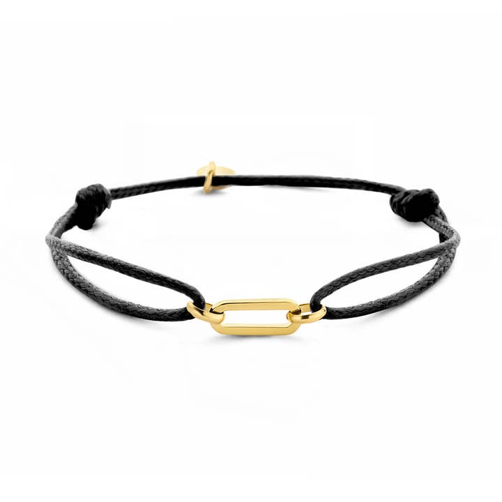 CO88 stålarmband med svart tråd och element ipg för wholesale av CO88 Collection