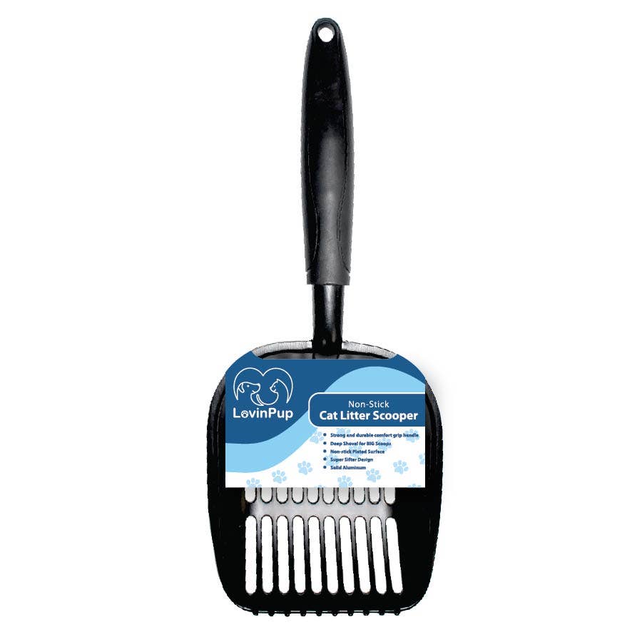 Pets First – Engroshandel Pelsplejeredskab til kœledyr – Hund – Pets First Premium kattegrusskovl med non-stick belægning1