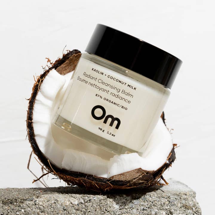 Om Organics Skincare - Wholesale Facial Cleanser - Mini Kaolin + Coconut Milk Radiant Cleansing Balm3