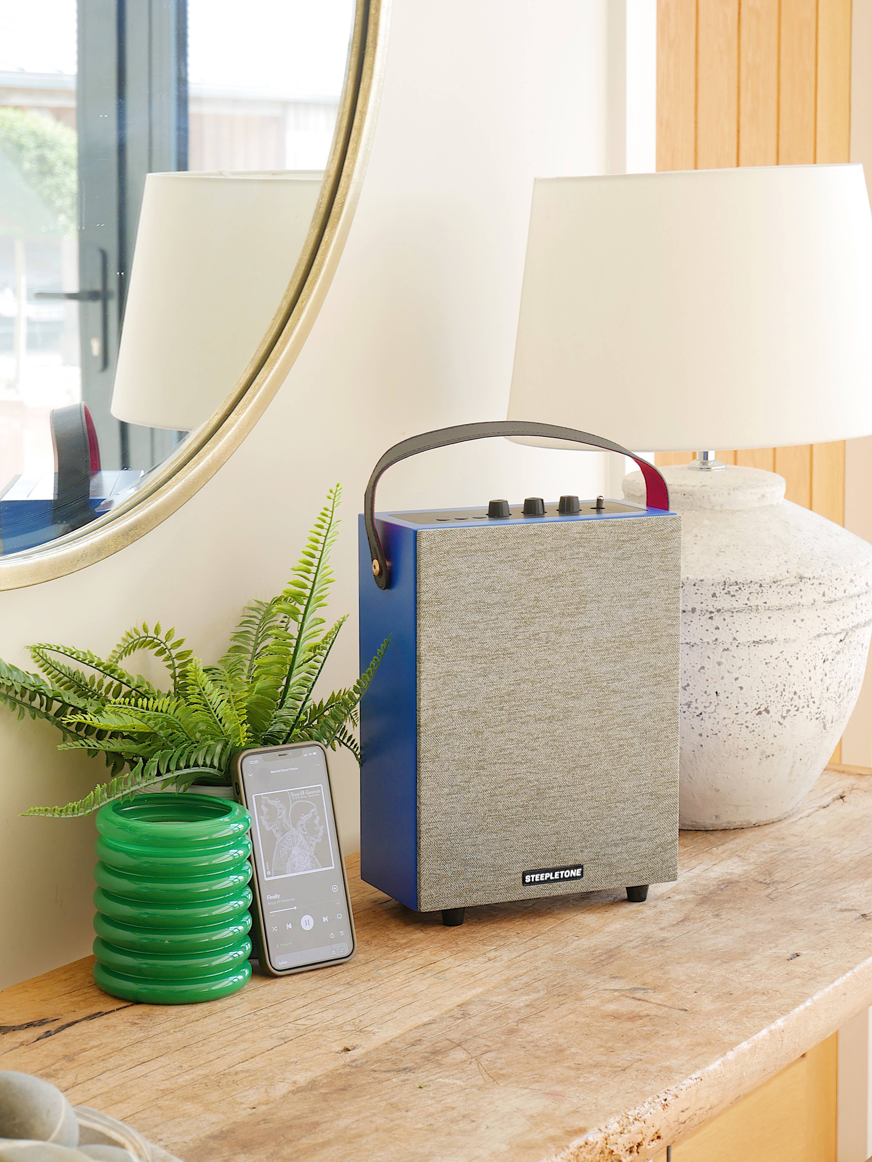 Steepletone UK Ltd - Wholesale Speakers - REDEFY- Luxury Bluetooth Speaker with Fabric Cover3