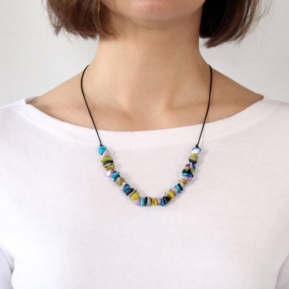 Muichic Natural Jewelry – Großhandel Perlenkette – Bits Tagua Halskette, handgefertigt, Fairtrade, leicht5