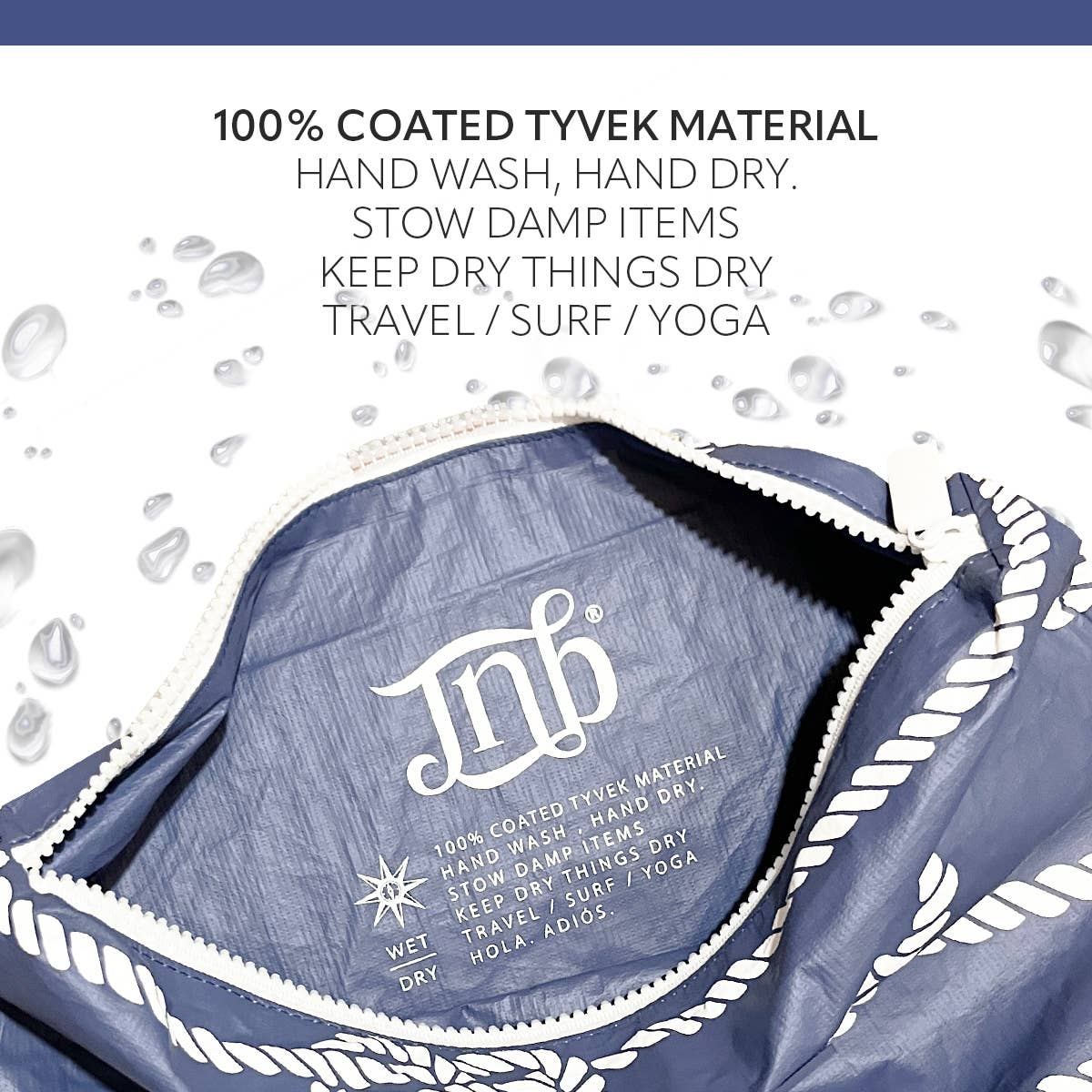 JNBFASHION.COM - Wholesale Pouch - Women's - 100% Coated Tyvek Material Rope Design Beach Pouch10