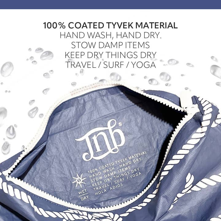 JNBFASHION.COM - Wholesale Pouch - Women's - 100% Coated Tyvek Material Rope Design Beach Pouch10