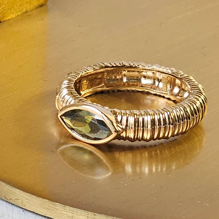BAGUE Plaqué or DALILA pour la vente par Zelda Bijoux
