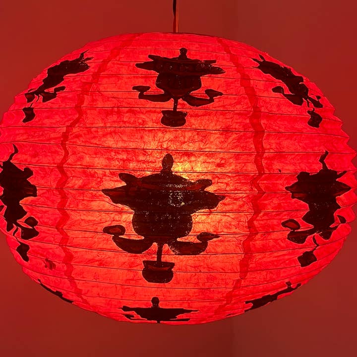 Local Women’s Handicrafts - Wholesale Paper Lantern/Lamp - Lokta Paper Lantern2
