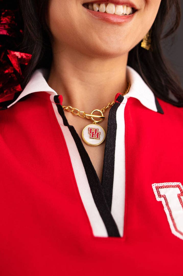 Brianna Cannon - Vendita all'ingrosso Collana con ciondolo/pendaglio - Collana con logo dell'Università di Houston4