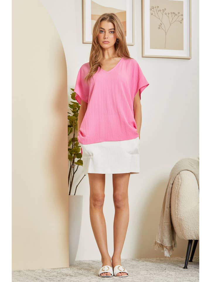 Andrée by Unit - Wholesale Blouse - Women's - Solid Color Top