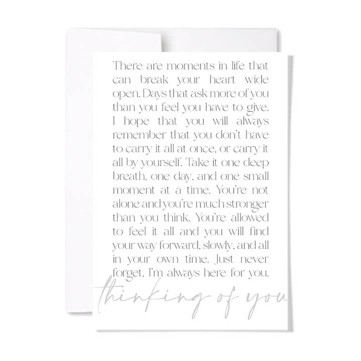 Thinking of You Card for wholesale by paperscript