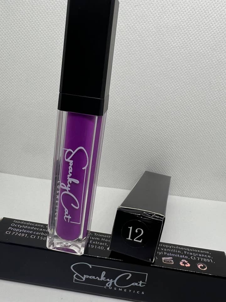 NEW- Amethyst #12 Matte Lip Stain for wholesale by SparkyCat Cosmetics