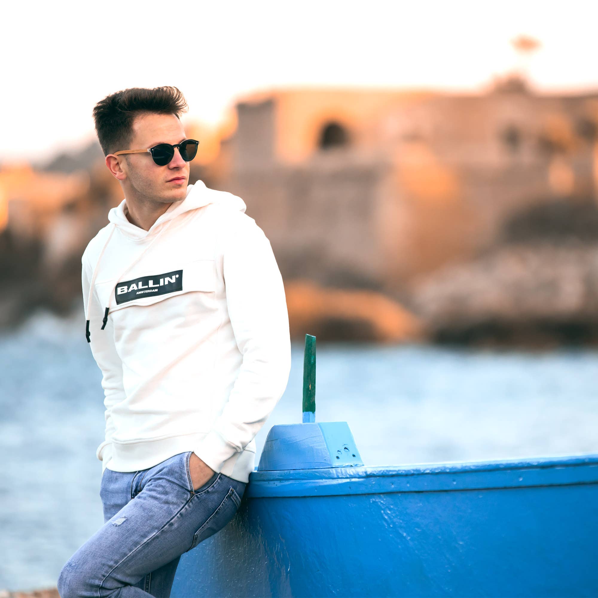 GOWOOD - Vendita all'ingrosso Occhiali da sole - Unisex - Occhiali da sole rotondi in legno di bambù con lenti polarizzate nere5