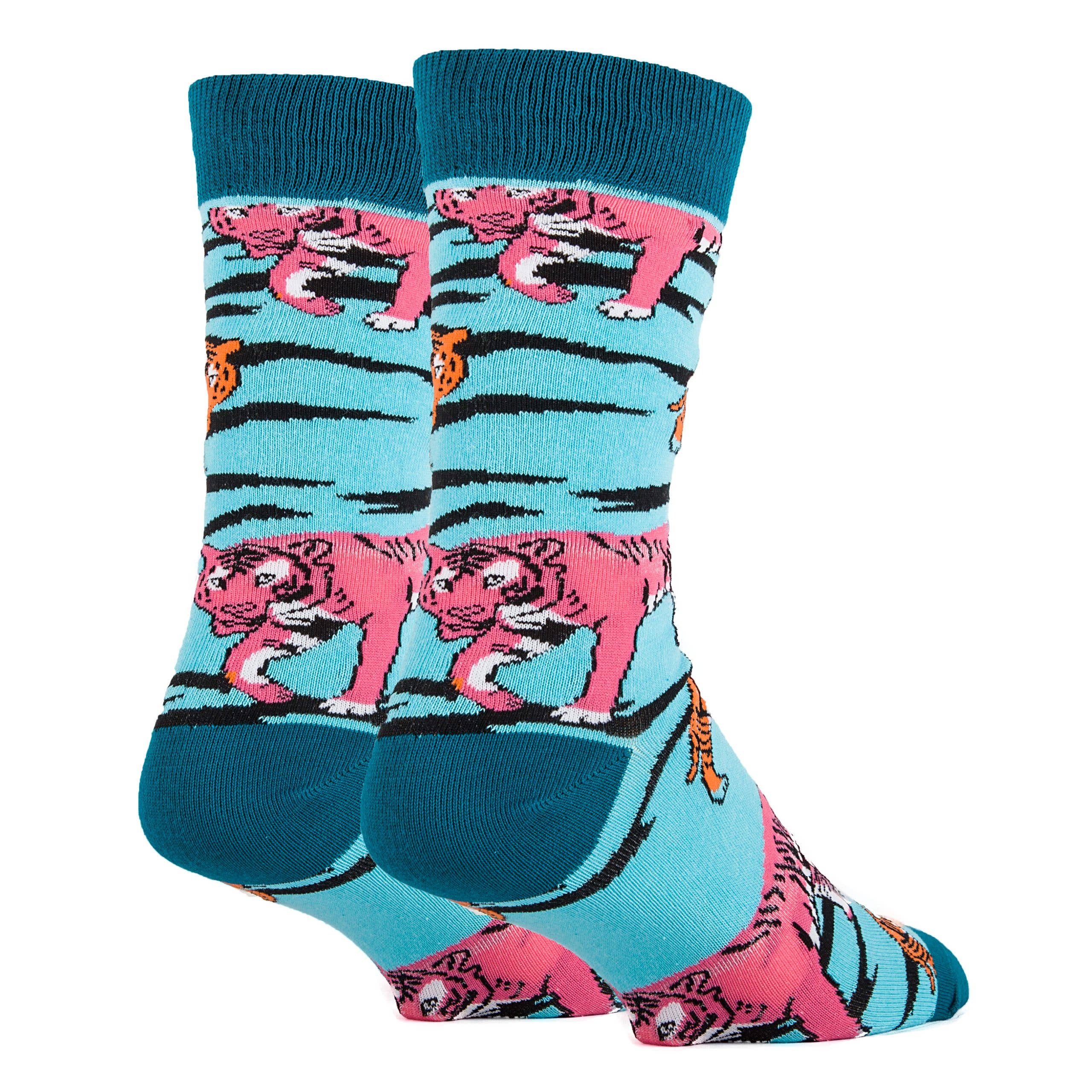 Oooh Yeah/Sock It Up/Oooh Geez Slippers - Wholesale Socks - Men's - Tigerism | Men's Cotton Crew Funny Socks1