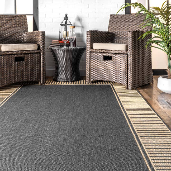 nuLOOM - Wholesale Area Rug - Asha Simple Border Indoor/Outdoor Area Rug6