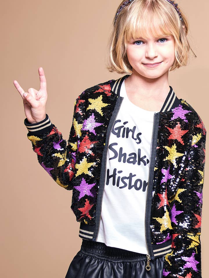 Kleurrijk Stars bomberjack voor wholesale door Hannah Banana , Baby Sara