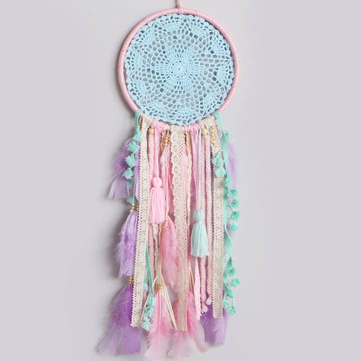 DREAMCATCHER MEDIUM PINK AND MINT 9.44In - 24Cm Medium Dream for wholesale by MANIK
