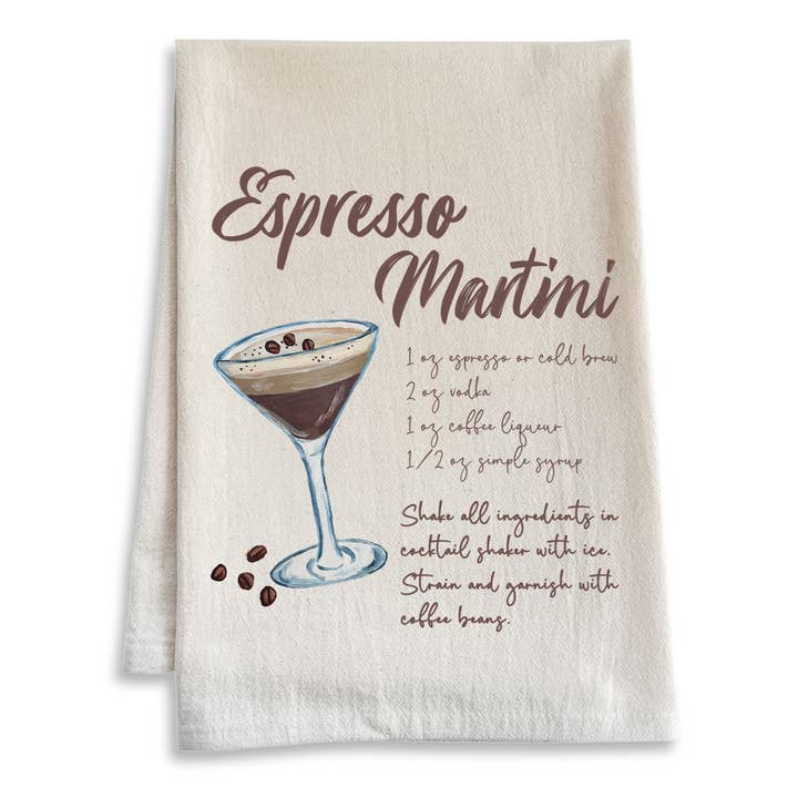Espresso Martini Recipe - Watercolor Kitchen Towels and other Purchase Wholesale espresso martini recipe. Free Returns & Net 60 Terms on Faire trending on Faire.
