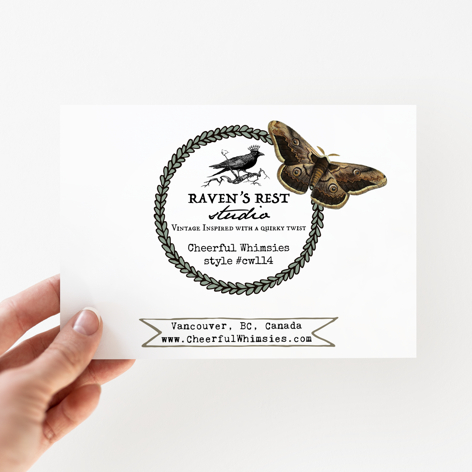 Cheerful Whimsies - Wholesale Birthday Card - Birthday Card. Bright Florals With Moth.4