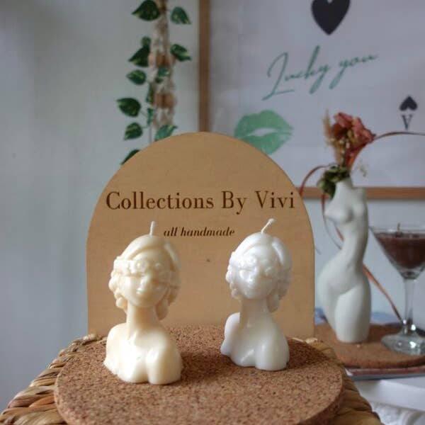 Crown Goddess Candle | Handmade Luxury Decorative Candle for wholesale by Collections By Vivi