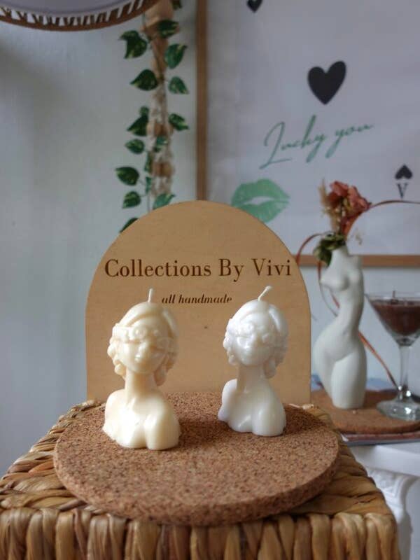 Candela Dea della Corona | Candela Decorativa di Lusso Fatta a Mano per la vendita all'ingrosso da parte di Collections By Vivi