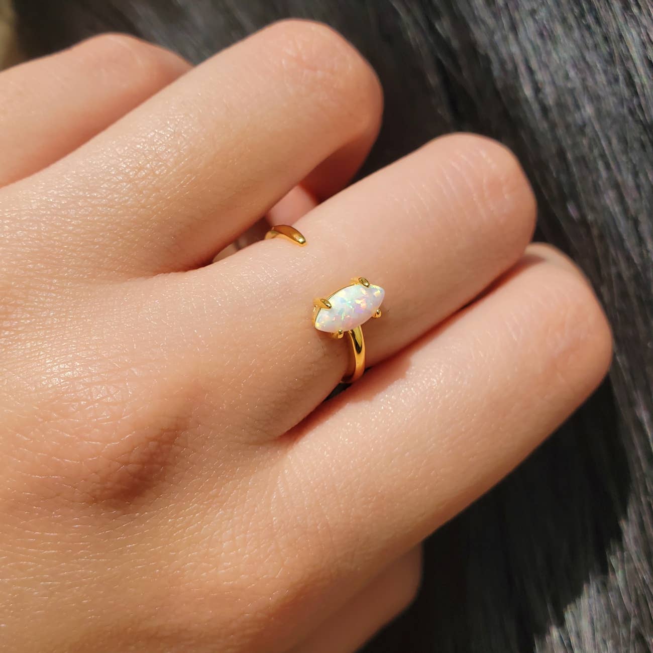 HolyBang Jewels - Vente Solitaire - MANCHETTE MARQUISE EN OPALE1