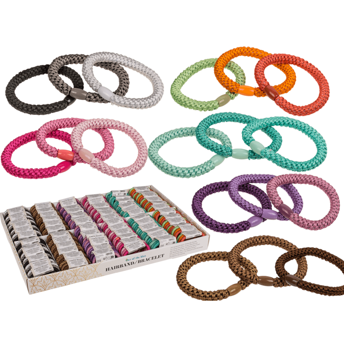 Out of the blue KG - Venta al por mayor Goma para el pelo - Mujer - Set para principiantes, diadema/pulsera textil,0