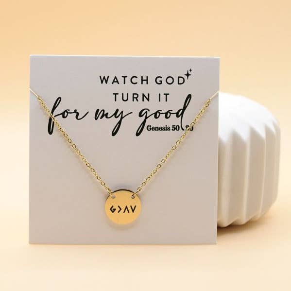 God Is Greater Gold Necklace – Faith Symbol Jewelry and other Purchase Wholesale elevated. Free Returns & Net 60 Terms on Faire trending on Faire.