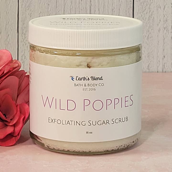 Garden Collection Sugar Scrubs 16oz voor wholesale door Earths Blend Bath & Body Co.