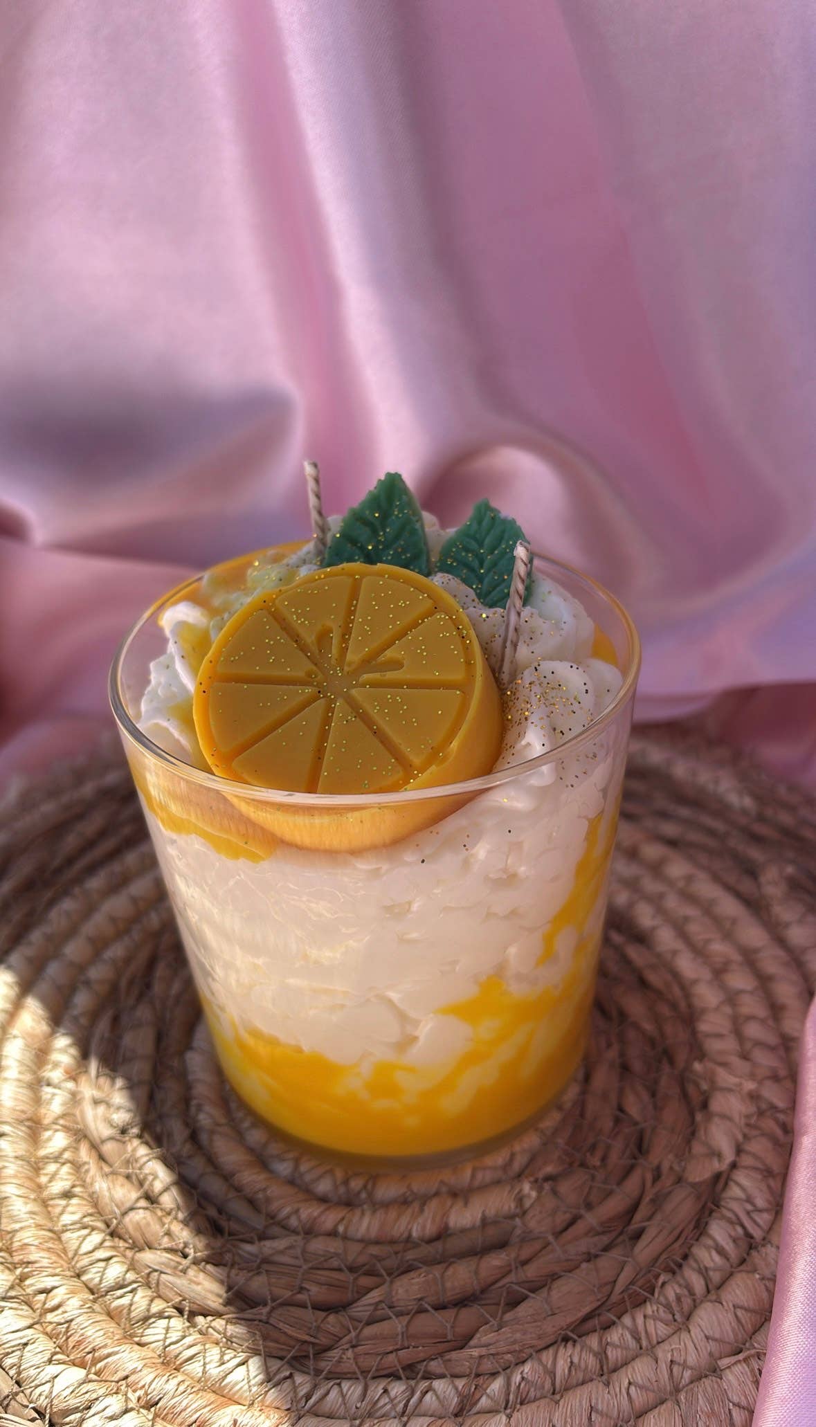 CREABYLONNY - Vente Bougies originales - Bougie citron & coulis1