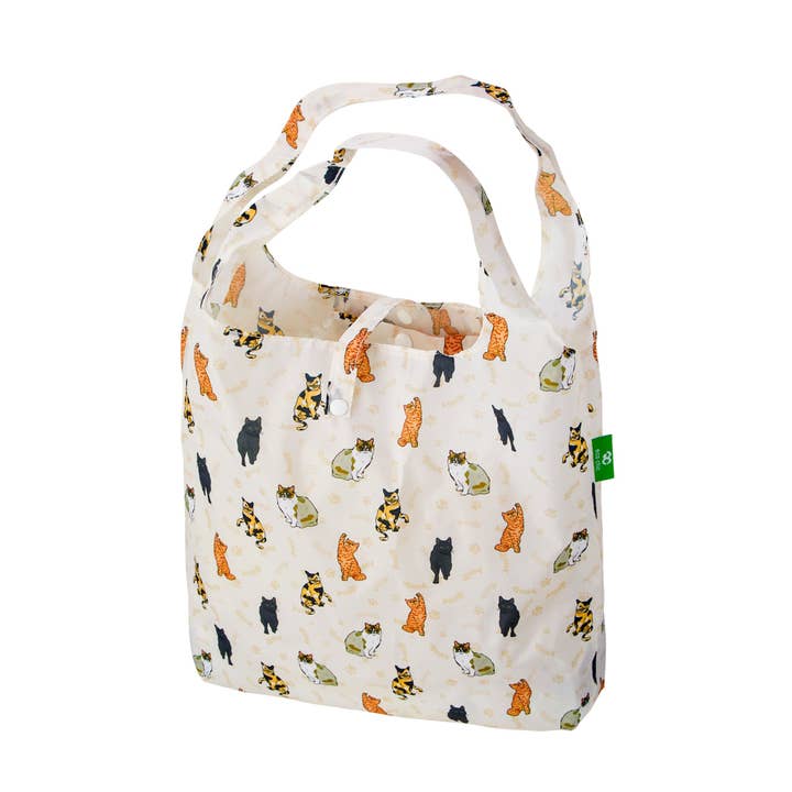 Faye UK Ltd - Wholesale Grocery/Shopping Bag - Eco Chic Lightweight Foldable Reusable Shopping Bag Beloved Cats