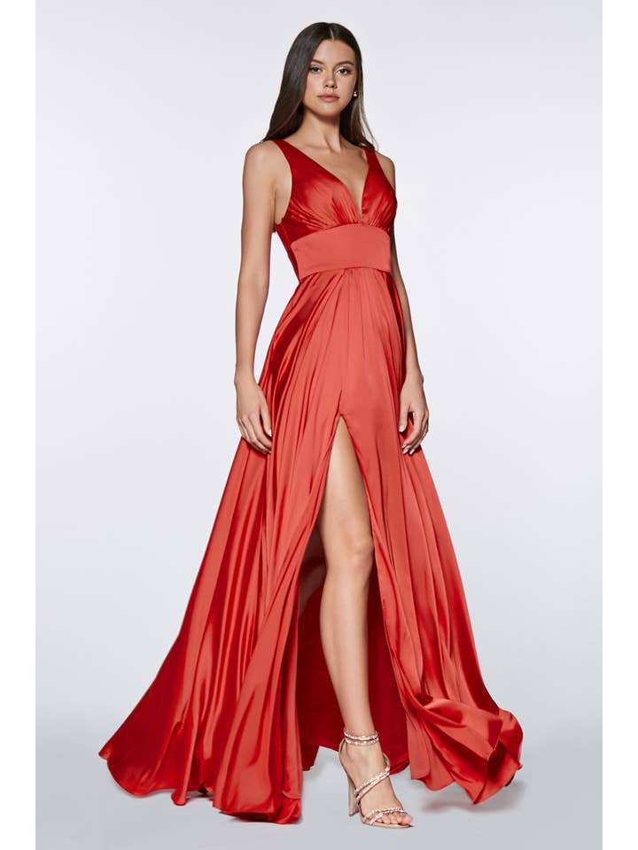 Ladivine by Cinderella Divine - Wholesale Gown – Women's - Satin A-Line Dress11