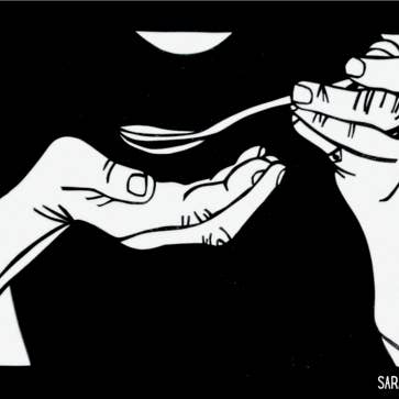 Foodie Sticker – Black & White for wholesale by Sara Delighted