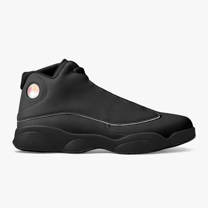Dream Forge - Wholesale Lifestyle Sneakers - Unisex - Dream Forge Black Sole High-Top Leather Basketball Sneakers